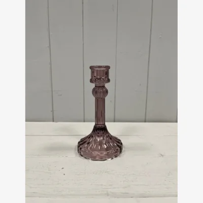The Range Amethyst Medium Decorative Candle Holder - Purple