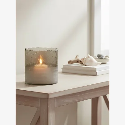The Range Glynn Natural Small Candle Holder - Brown