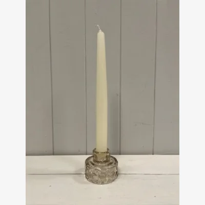 The Range Smokey Brown Textured Candle Holder - Brown