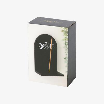The Range Mystical Triple Moon Incense Holder Shelf - Black