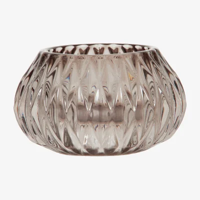 The Range Crystal Style Candle Holder - Black