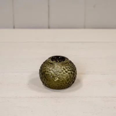 The Range Olive Green Round Tealight Holder - Olive