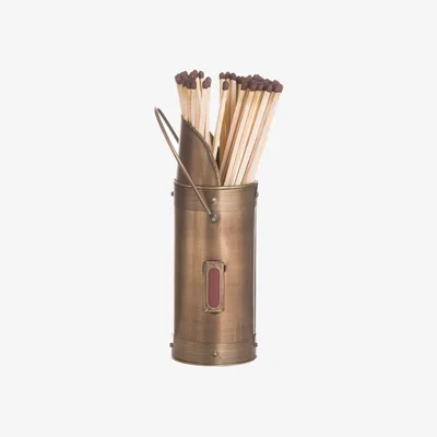 The Range Antique Bronze Matchstick Holder With 60 Matches - Bronze