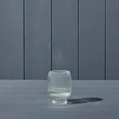 The Range Contemporary Clear Two-Way Candle Holder - Clear