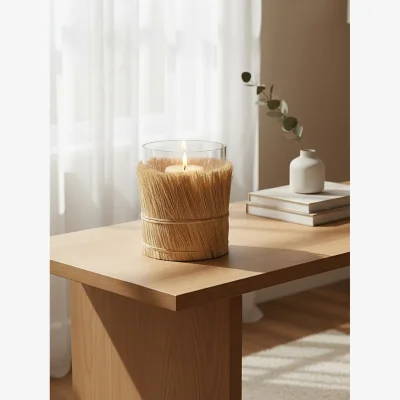 The Range Kuta Natural Large Candle Holder - Natural