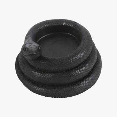 The Range Coiled Snake Tealight Candle Holder For Unique Home Decor - Black