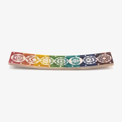 The Range Soapstone Seven Chakra Incense Holder MultiColor - Multicolor