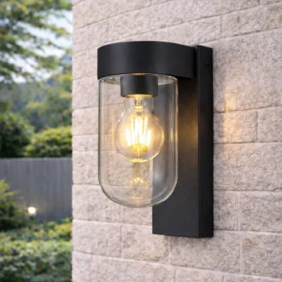 The Range CGC Rowan Black Outdoor Wall Lantern Light - Black
