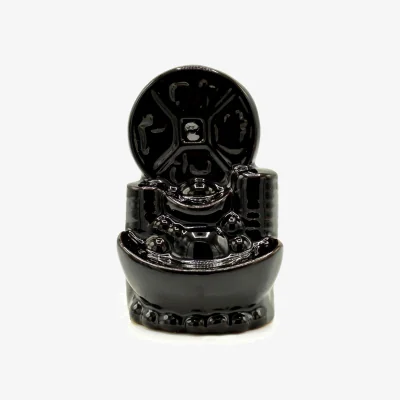 The Range Backflow Incense Burner Ancient Chinese Coin - Black & Grey