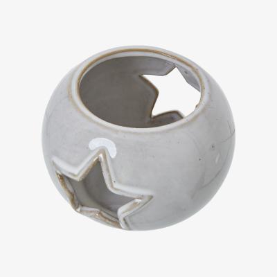 The Range Celestial Star Cut-Out Tealight Holder - White