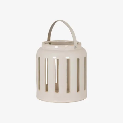 The Range Novi Large Ceramic Rectangle Window Lantern - Natural