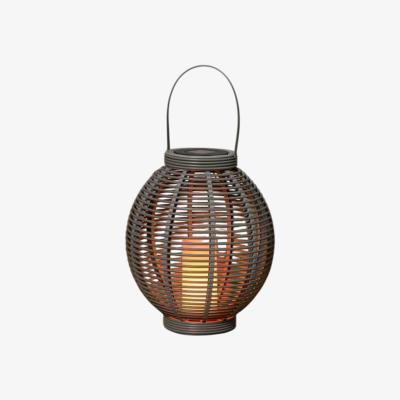 The Range Flickering Hanging Solar Lantern - Grey