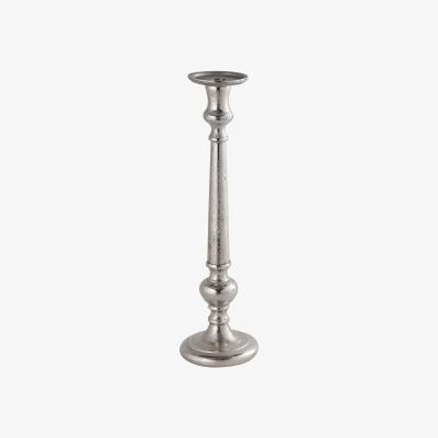 The Range Katlley Collection Large Dinner Candle Holder - Silver