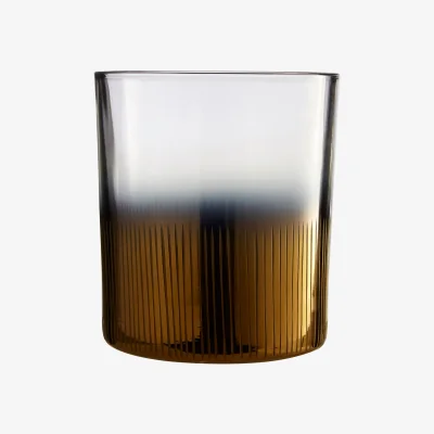 The Range Complements Gold Glass Tealight Holder - Silver