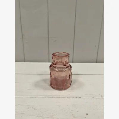The Range Small Rose Textured Candle Holder - Rose