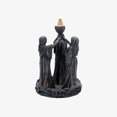 The Range Mother Maiden and Crone Backflow Incense Cone Burner  - 18cm