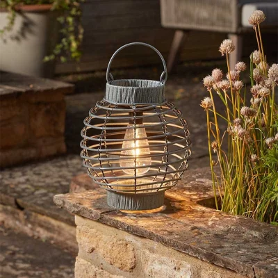 The Range Smart Solar Terra Lantern Slate - Slate