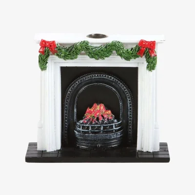 The Range Something Different Fireplace Christmas Backflow Incense Burner - White/Black/Green
