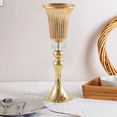 The Range Flower Arrangement Stand Candle Holder Mermaid Ornament - Golden
