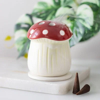 The Range Mushroom Incense Cone Holder - H12.5cm