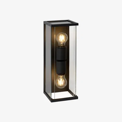 The Range Claire Vintage 40cm Twin Wall Lantern Light Outdoor Anthracite IP54 - Anthracite