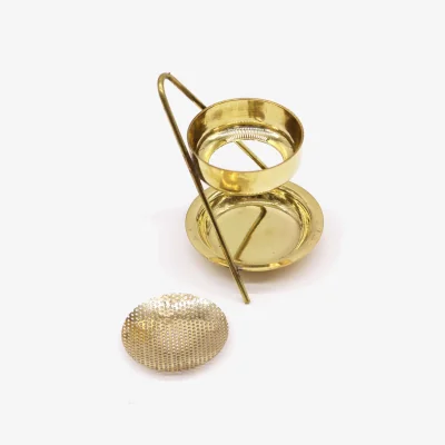 The Range Brass Resin Incense Warmer Fixed Gold - Gold