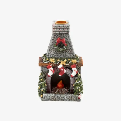The Range Christmas Fireplace Backflow Incense Burner MultiColor - Multicolor