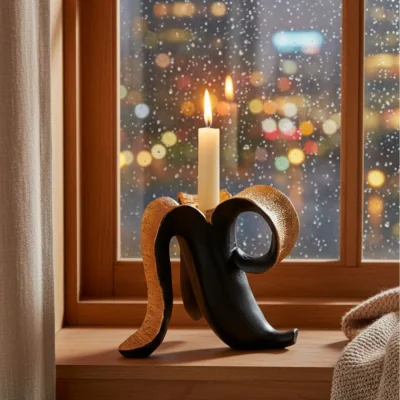 The Range Banana Tealight Candle Holder - Yellow