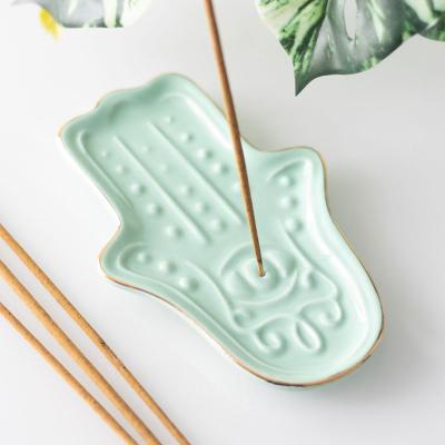 The Range Blue Hamsa Hand Incense Stick Holder - Blue