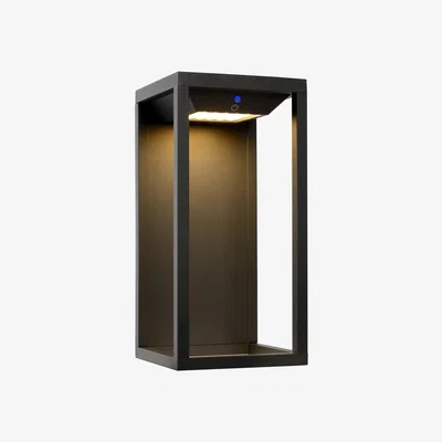 The Range Tenso Solar Modern Wall Lantern Light Outdoor PIR Sensor - Anthracite