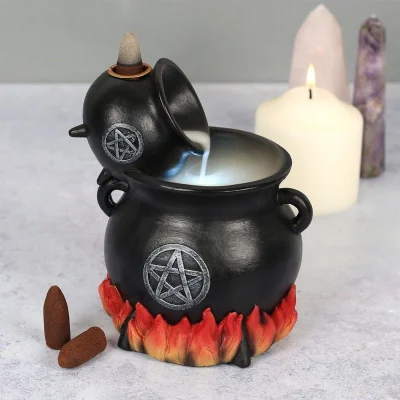 The Range Pouring Cauldrons Backflow Burner - Red & Grey