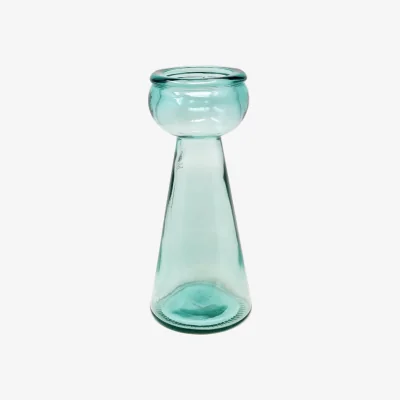 The Range Recycled Glass Candle Holder Clear 30Cm H - Clear