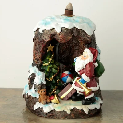 The Range Christmas Santa's Grotto Backflow Incense Burner MultiColor - Multicolor