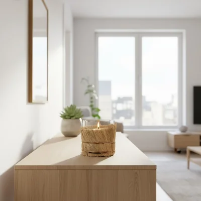 The Range Kuta Natural Small Candle Holder - Natural
