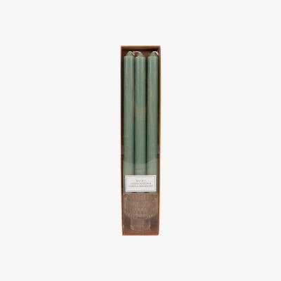 The Range Set of 3 Taper Candles and Candle Holder - Multicolour
