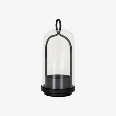The Range Hill Interiors Nysa Candle Lantern - Black / 1
