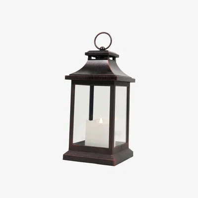 The Range LED Metal Lantern - Black