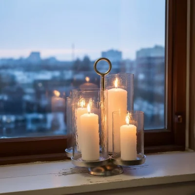 The Range Verve 4-Light Candle Holder - Silver