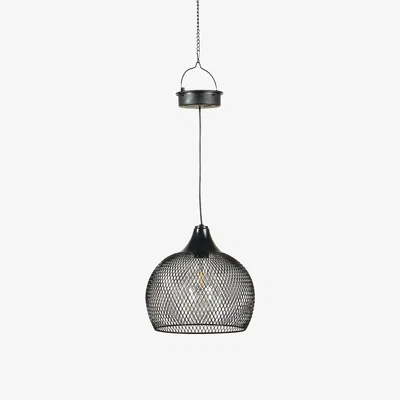 The Range Solar Kylo Mesh Hanging Lantern - Black