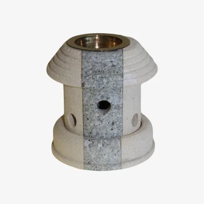 The Range Stone Oil Burner Combo Lantern - White