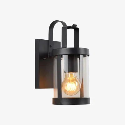 The Range Lindelo Cottage Wall Lantern Light Outdoor Black - Black