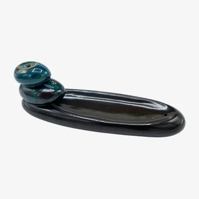 The Range Backflow Incense Burner Zen Pebbles Classic - Black