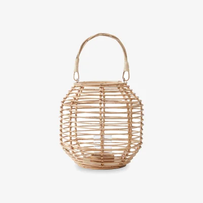 The Range Mataram Natural Rattan Round Lantern