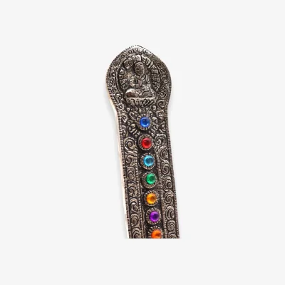 The Range 7 Chakra Tower Buddha Incense Holder - Silver