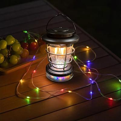 The Range Lantern with Strip Light - Black
