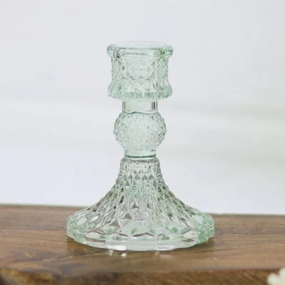 The Range Pasiley Glass Candle Holder - Green