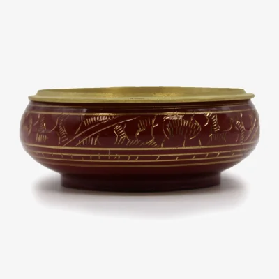 The Range Chakra Charcoal Incense Jar Root Maroon - Maroon