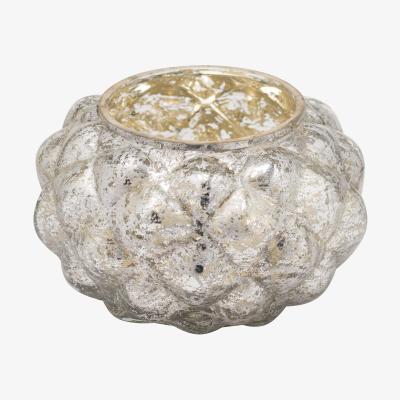 The Range Medium Silver Foil Votive Candle Holder Glamorous Accent - Silver