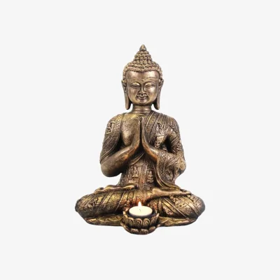 The Range Something Different Large Buddha Tealight Holder - Gold