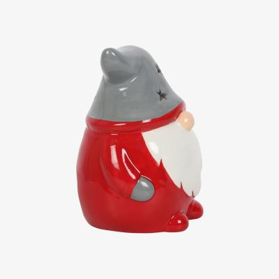 The Range Festive Gonk Tealight Holder For Cozy Holiday Glow - Grey